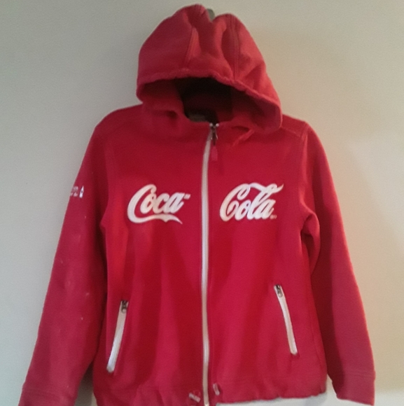 Coca-Cola Unisex Zip-up Hoody Sweatshirt - Picture 2 of 13